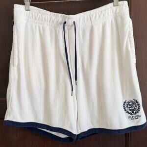 POLO Ralph Lauren | US Open White Terry cloth Shorts with Navy Trim 2024 | Large